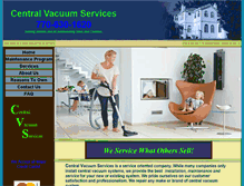 Tablet Screenshot of centralvacuumservices.com